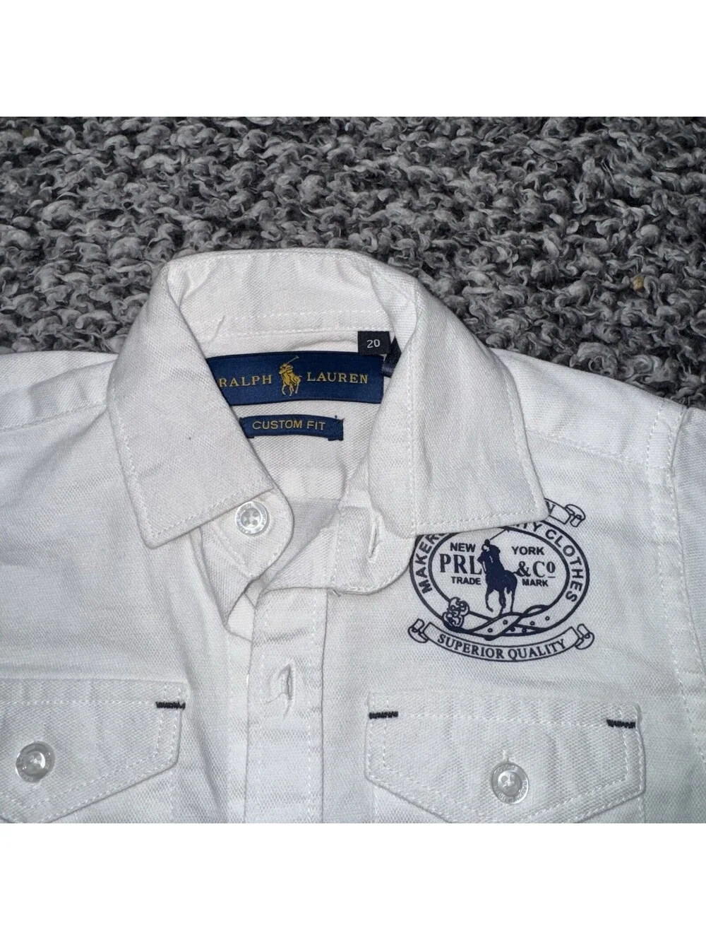 Polo Ralph Lauren Button Down Long Sleeve Shirt Boys 20 Classic Fit